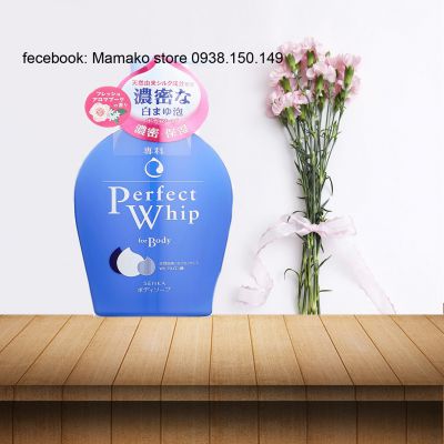 Sữa tắm nhật Senka Shiseido Perfect Whip For Body Fresh Aroma Bouquet 500ml/hương hoa tổng hơp