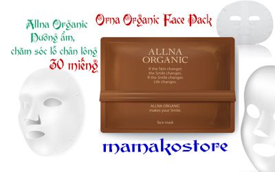Mặt nạ hữu cơ Orna Allna Organic 30 miếng/nội điạ nhật/ALLNA ORGANIC Face Pack Sheet