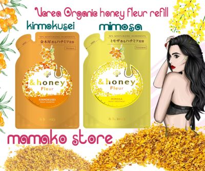 SET Dầu gội & dầu xã Organic And Honey Organic Moist Fleur Shampoo (dạng bịch) 350ml/mùi hương của Kanagi & mimosa