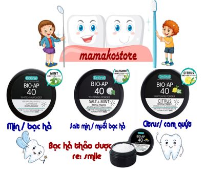 Bột tẩy trắng răng Dr. Doctor Oral nội địa nhật /Dr.Oral BIO-AP 40 Whitening Powder Natural Apatit 40% Blend 26g / 4 phân loại #dr #oral #bottaytrangrang #trangrang