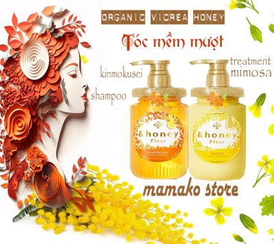 SET Dầu gội & dầu xã Organic And Honey Fleur Shampoo /dòng moist/dạng chai