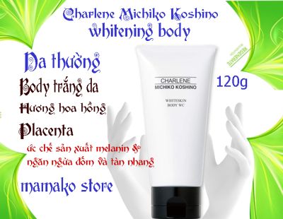 Sữa dưỡng trắng da body -WC- Charlene Michiko Koshino 120ml/mùi hương hoa hồng 