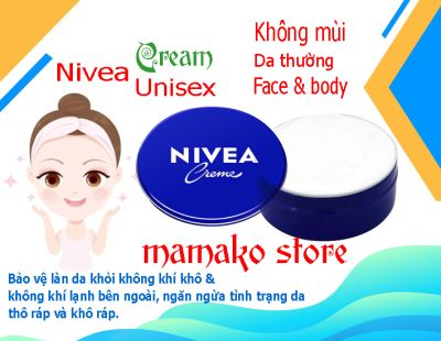 Kem dưỡng da Nivea ( dạng hộp tròn) 169g /dành cho mặt & body
