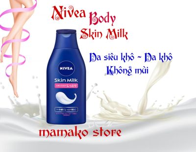 Sữa dưỡng da Nivea Skin Milk Moist 200ml – dành cho da khô/hàng nhật nội địa