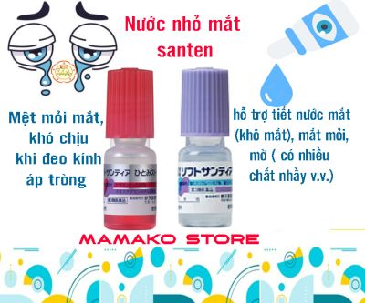 Nước nhỏ mắt cận thị Santen Hitomi Pharmaceutical Nhật Bản 5mlx4 /Hitomi Santia Stretch/ hàng nội địa/ date ,03 062025