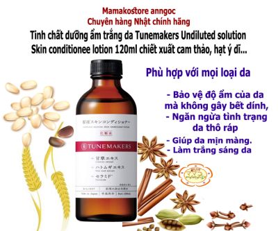 Tunemakers Undiluted skin conditioner-lotion - Lotion Nước dưỡng ẩm không pha loãng Tunemakers Licorice extract – Coix seed extract -Ceramide 120ml /mã 4528620210570
