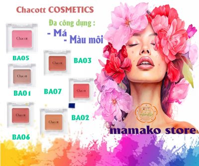 Mỹ phẩm cao cấp Chacott Cosmetics trang điểm đa màu sắc / Công dụng như màu Má / Màu Môi /mọi loại da/ dòng BALM - Dưỡng
