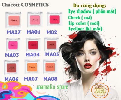Mỹ phẩm cao cấp Chacott Cosmetics / Dòng Matte / mờ / đa công dụng mắt, má môi , kẻ mắt