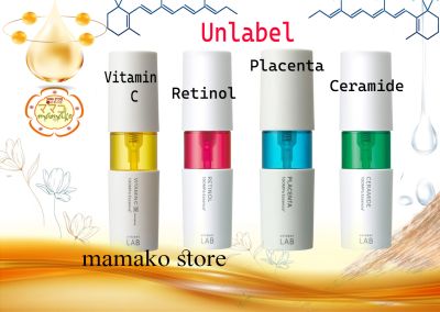 Freeship /Tinh chất dưỡng da/Serum  Unlabel Lab 50mL/4 phân loại : Ceramide, Placenta, Retinol, Vitamin C