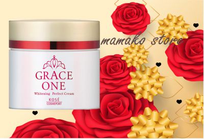 (dành cho 45+)kem dưỡng ẩm trắng da K.o.s.e Grace One Medicinal Whitening Cream 100g/hương hoa hồng/